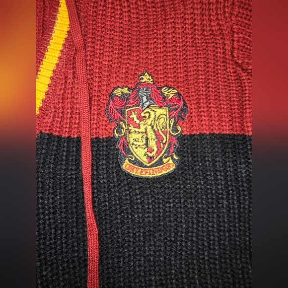 Harry Potter Gryffindor Hooded Pullover Knit Sweater Women's Size Medium - Picture 9 of 13